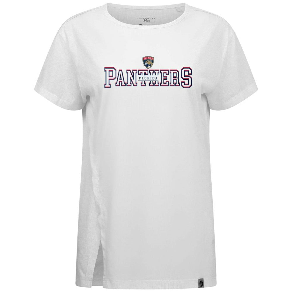 NHL White Florida Panthers Levelwear Women's Influx Journey T-Shirt