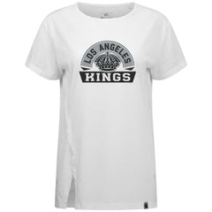 NHL White Los Angeles Kings Levelwear Women's Influx Banner Arch T-Shirt
