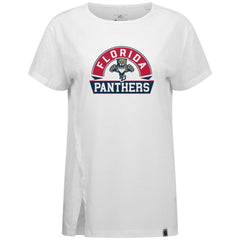 NHL White Florida Panthers Levelwear Women's Influx Banner Arch T-Shirt