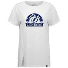 NHL White Tampa Bay Lightning Levelwear Women's Influx Banner Arch T-Shirt