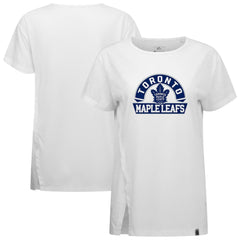 NHL White Toronto Maple Leafs Levelwear Women's Influx Banner Arch T-Shirt