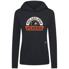 NHL Black Philadelphia Flyers Levelwear Women's Relay Banner Arch Pullover Hoodie