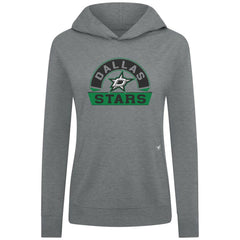 NHL Gray Dallas Stars Levelwear Women's Relay Banner Arch Pullover Hoodie