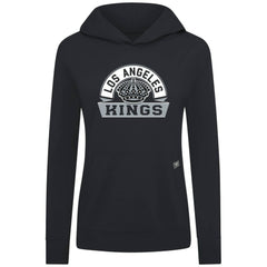 NHL Black Los Angeles Kings Levelwear Women's Relay Banner Arch Pullover Hoodie