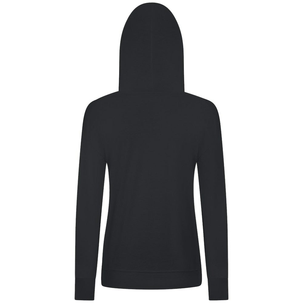 NHL Black Carolina Hurricanes Levelwear Women's Relay Banner Arch Pullover Hoodie