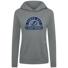 NHL Gray Tampa Bay Lightning Levelwear Women's Relay Banner Arch Pullover Hoodie