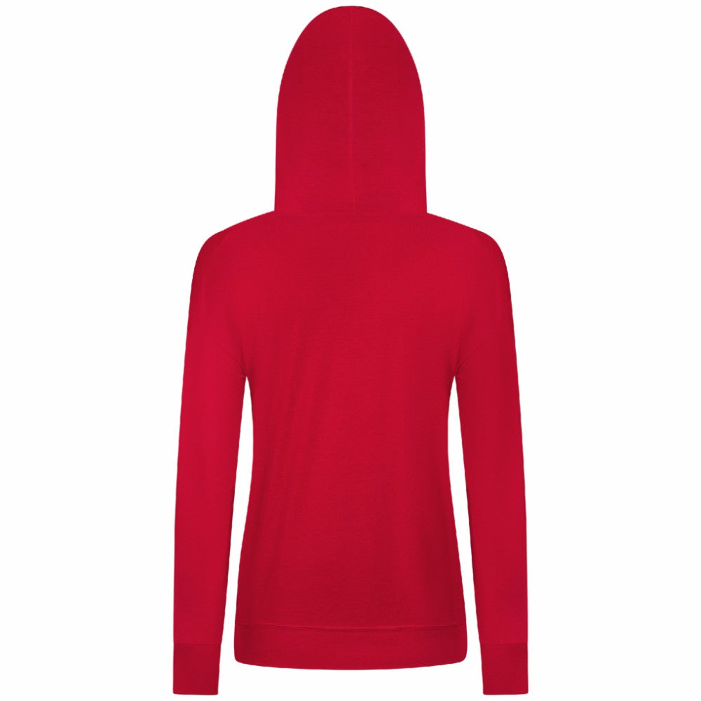 NHL Red New York Rangers Levelwear Women's Relay Banner Arch Pullover Hoodie
