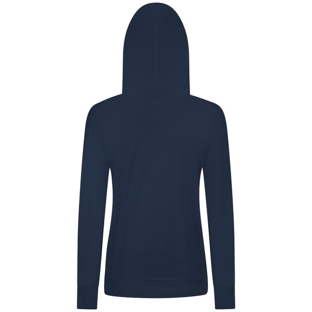 NHL Navy Vancouver Canucks Levelwear Women's Relay Banner Arch Pullover Hoodie