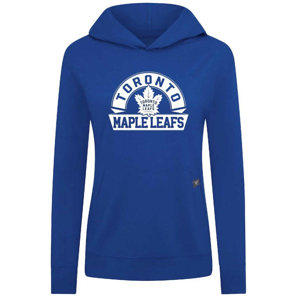 NHL Royal Toronto Maple Leafs Levelwear Women's Relay Banner Arch Pullover Hoodie