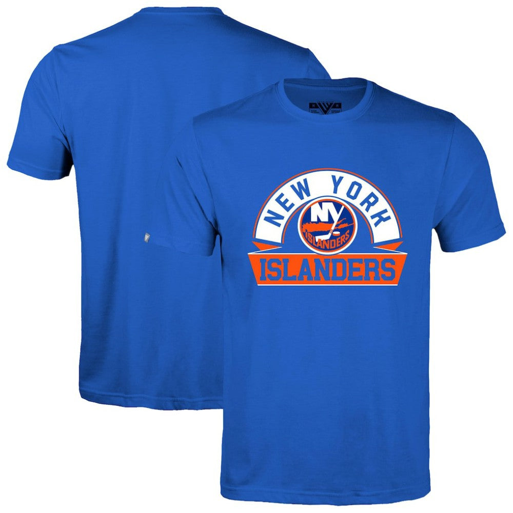 NHL Royal New York Islanders Levelwear Richmond Banner Arch T-Shirt