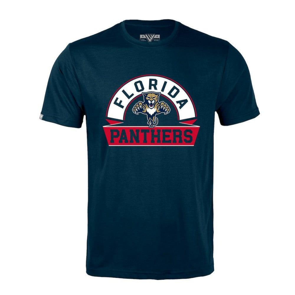 NHL Navy Florida Panthers Levelwear Richmond Banner Arch T-Shirt