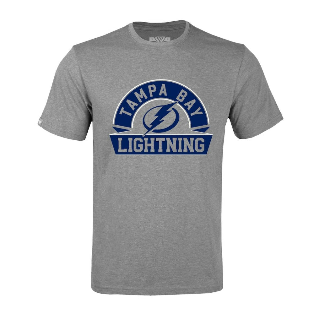NHL Gray Tampa Bay Lightning Levelwear Richmond Banner Arch T-Shirt