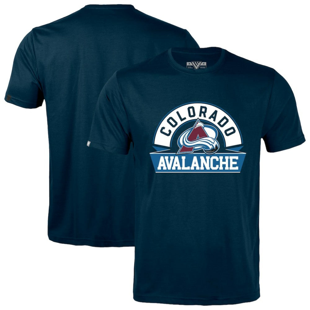 NHL Navy Colorado Avalanche Levelwear Richmond Banner Arch T-Shirt