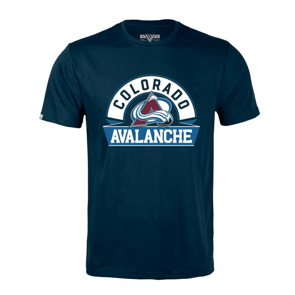 NHL Navy Colorado Avalanche Levelwear Richmond Banner Arch T-Shirt