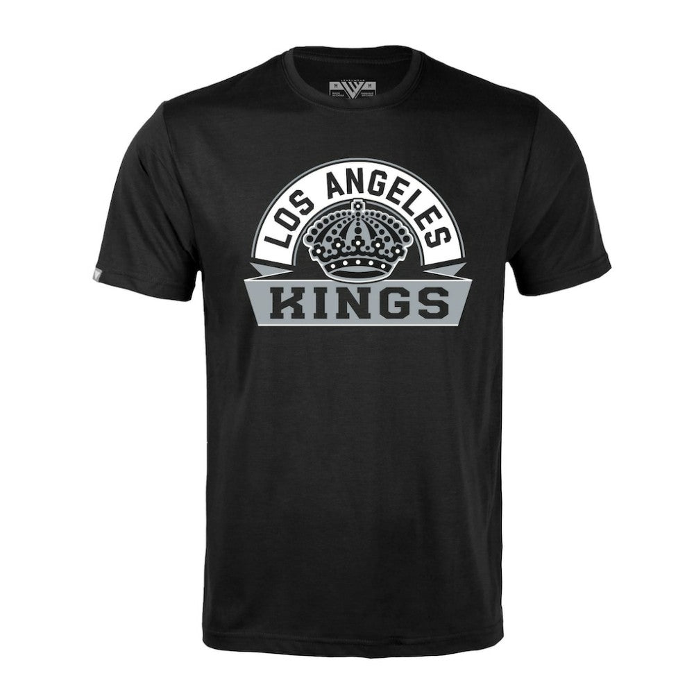 NHL Black Los Angeles Kings Levelwear Richmond Banner Arch T-Shirt