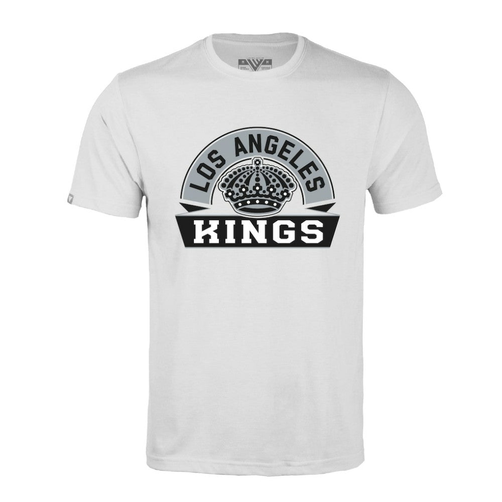 NHL White Los Angeles Kings Levelwear Richmond Banner Arch T-Shirt