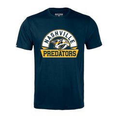 NHL Navy Nashville Predators Levelwear Richmond Banner Arch T-Shirt