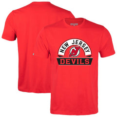 NHL Red New Jersey Devils Levelwear Richmond Banner Arch T-Shirt