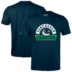 NHL Navy Vancouver Canucks Levelwear Richmond Banner Arch T-Shirt