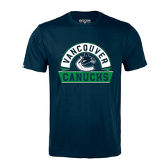 NHL Navy Vancouver Canucks Levelwear Richmond Banner Arch T-Shirt