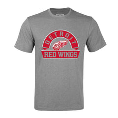 NHL Gray Detroit Red Wings Levelwear Richmond Banner Arch T-Shirt