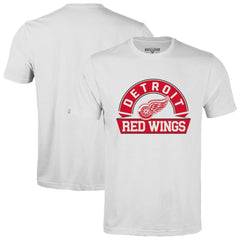 NHL White Detroit Red Wings Levelwear Richmond Banner Arch T-Shirt