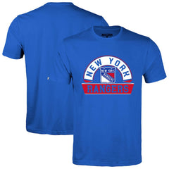 NHL Royal New York Rangers Levelwear Richmond Banner Arch T-Shirt