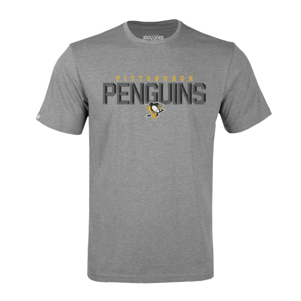 NHL Gray Pittsburgh Penguins Levelwear Richmond Carve T-Shirt