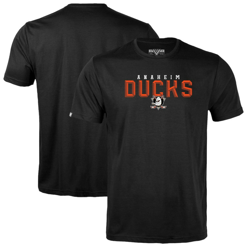 NHL Black Anaheim Ducks Levelwear Richmond Carve T-Shirt