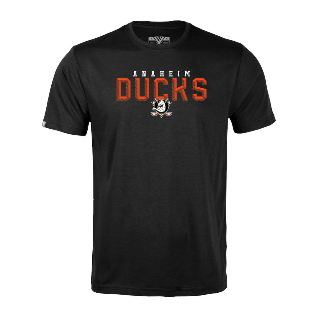 NHL Black Anaheim Ducks Levelwear Richmond Carve T-Shirt