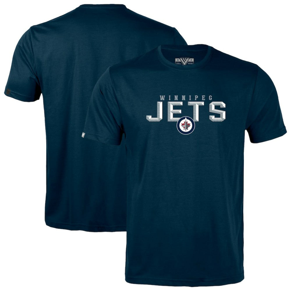 NHL Navy Winnipeg Jets Levelwear Richmond Carve T-Shirt