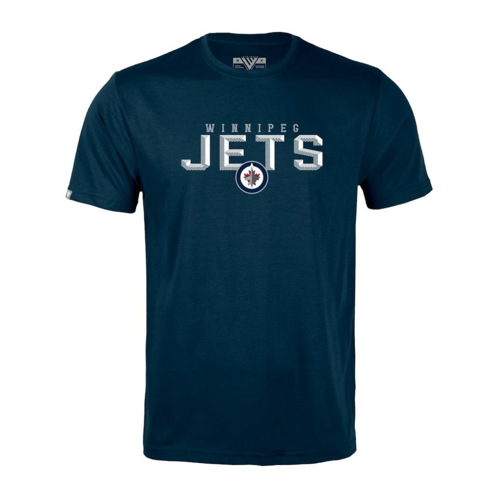 NHL Navy Winnipeg Jets Levelwear Richmond Carve T-Shirt