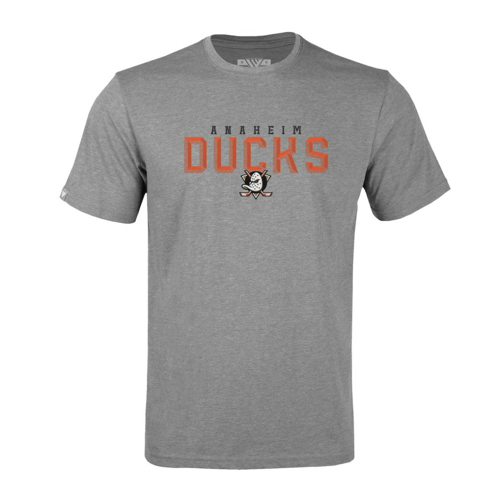 NHL Gray Anaheim Ducks Levelwear Richmond Carve T-Shirt
