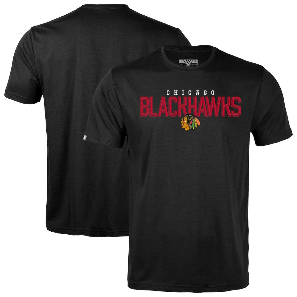 NHL Black Chicago Blackhawks Levelwear Richmond Carve T-Shirt