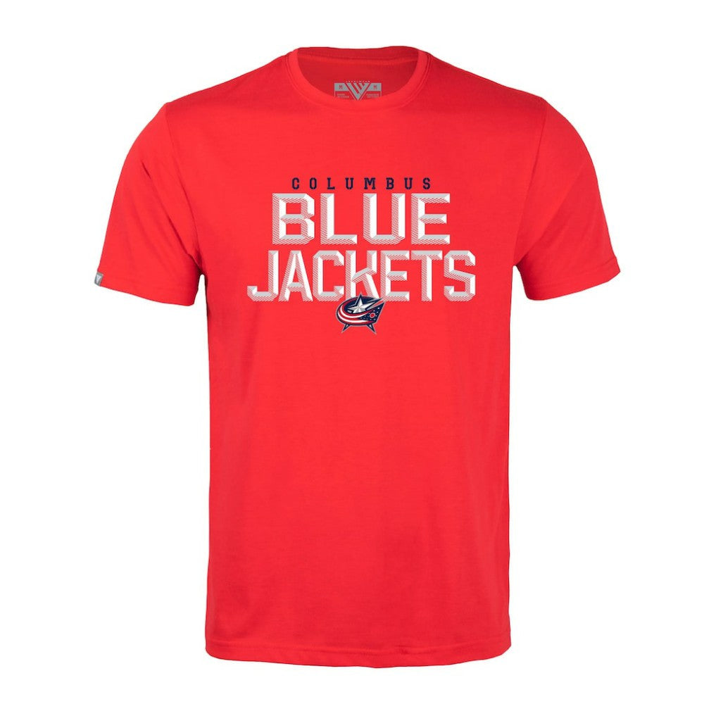 NHL Red Columbus Blue Jackets Levelwear Richmond Carve T-Shirt