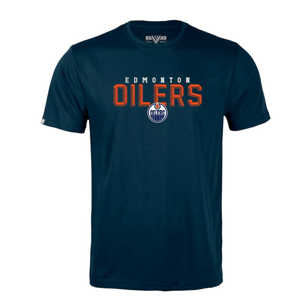 NHL Navy Edmonton Oilers Levelwear Richmond Carve T-Shirt