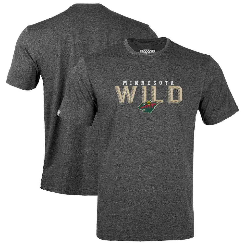 NHL Gray Minnesota Wild Levelwear Richmond Carve T-Shirt