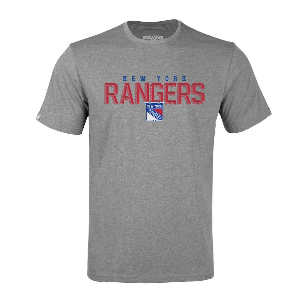 NHL Gray New York Rangers Levelwear Richmond Carve T-Shirt