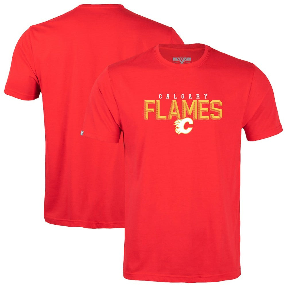 NHL Red Calgary Flames Levelwear Richmond Carve T-Shirt