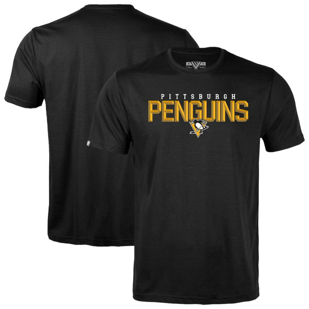 NHL Black Pittsburgh Penguins Levelwear Richmond Carve T-Shirt