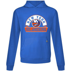 NHL Royal New York Islanders Levelwear Relay Banner Arch Pullover Hoodie