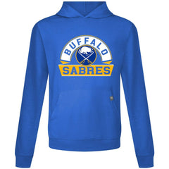 NHL Royal Buffalo Sabres Levelwear Relay Banner Arch Pullover Hoodie