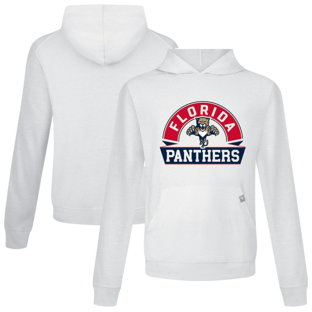 NHL White Florida Panthers Levelwear Relay Banner Arch Pullover Hoodie