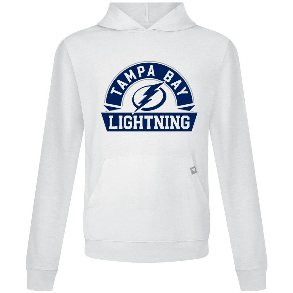 NHL White Tampa Bay Lightning Levelwear Relay Banner Arch Pullover Hoodie