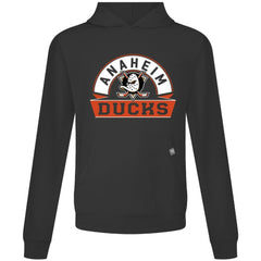 NHL Black Anaheim Ducks Levelwear Relay Banner Arch Pullover Hoodie