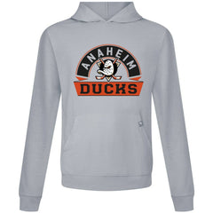 NHL Gray Anaheim Ducks Levelwear Relay Banner Arch Pullover Hoodie