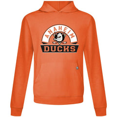 NHL Orange Anaheim Ducks Levelwear Relay Banner Arch Pullover Hoodie