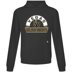NHL Black Vegas Golden Knights Levelwear Relay Banner Arch Pullover Hoodie