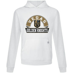 NHL White Vegas Golden Knights Levelwear Relay Banner Arch Pullover Hoodie