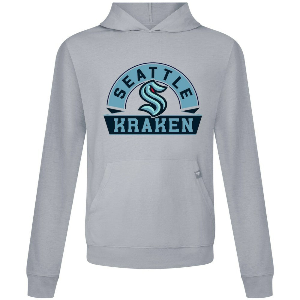 NHL Gray Seattle Kraken Levelwear Relay Banner Arch Pullover Hoodie